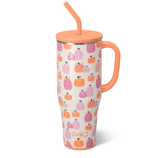 Pumpkins and Bows Mega Mug 40oz