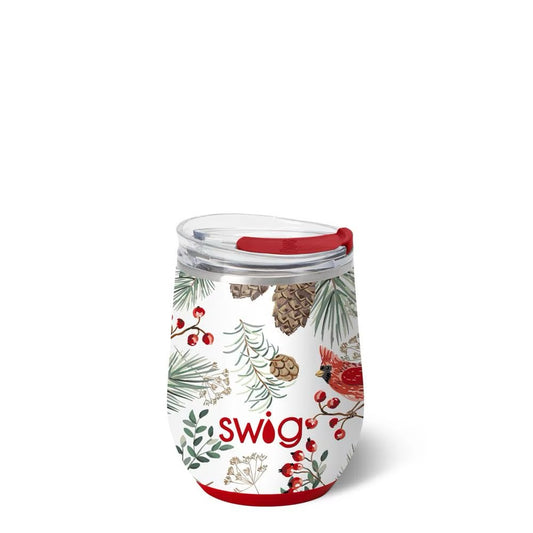 Winter Cardinals Stemless Wine Cup 12oz