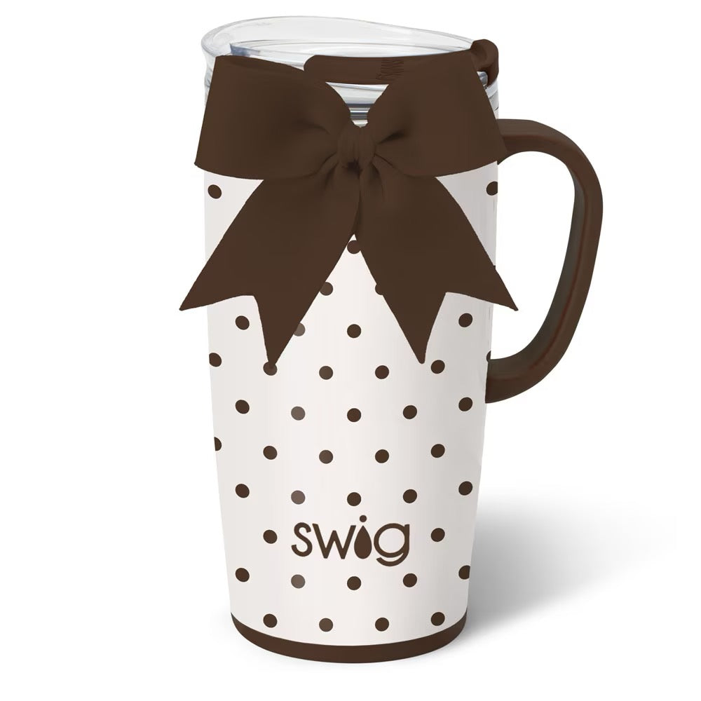 Mocha Dots Travel Mug 22oz