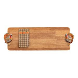 Enamel Turkey Wood Board Set