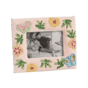 Pink Floral Bead Frames