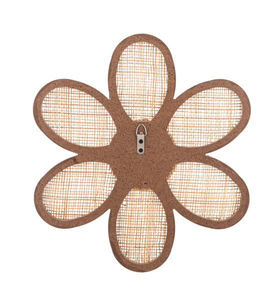 Natural Woven Flower Wall Decor
