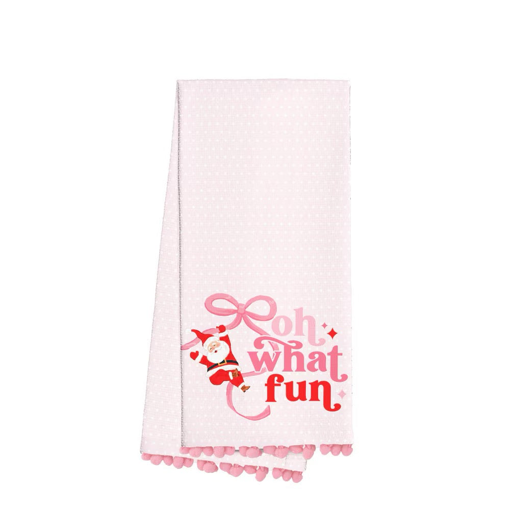 Oh What Fun Tea Towel