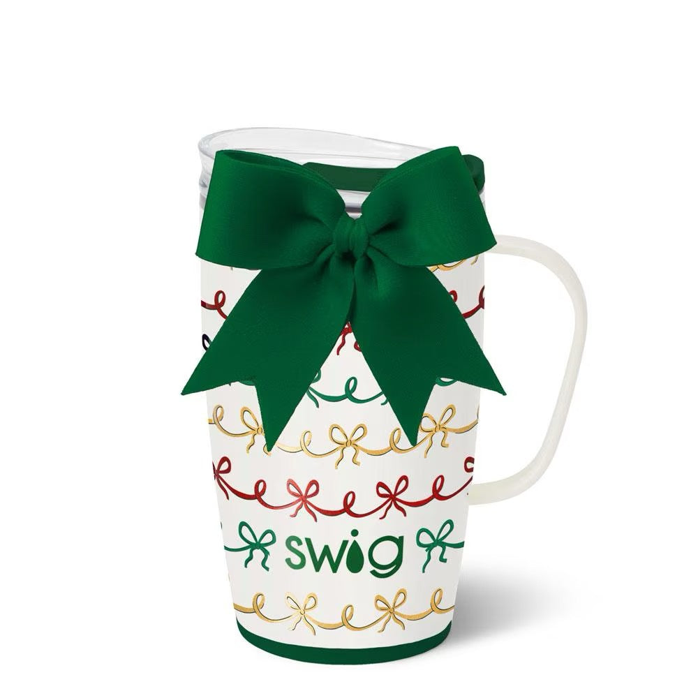 Christmas Bows Travel Mug 18oz