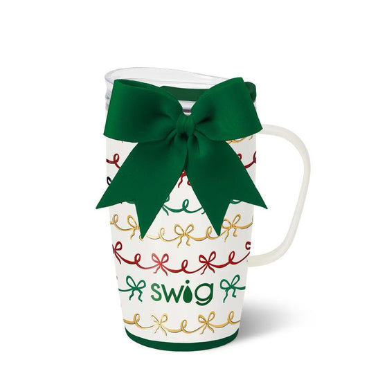Christmas Bows Travel Mug 18oz