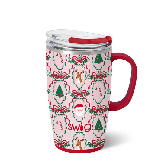 Christmas Cameo Travel Mug 18oz