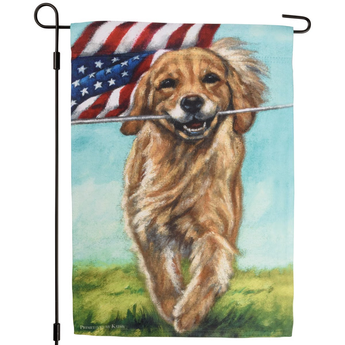 Running Dog Garden Flag