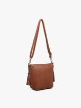Dylan Crossbody w/ 2 Side Tassel Zippers