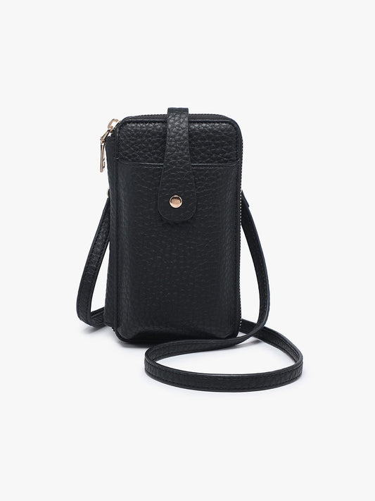 Isla Wallet Crossbody w/ Card Holders & Snap Closure