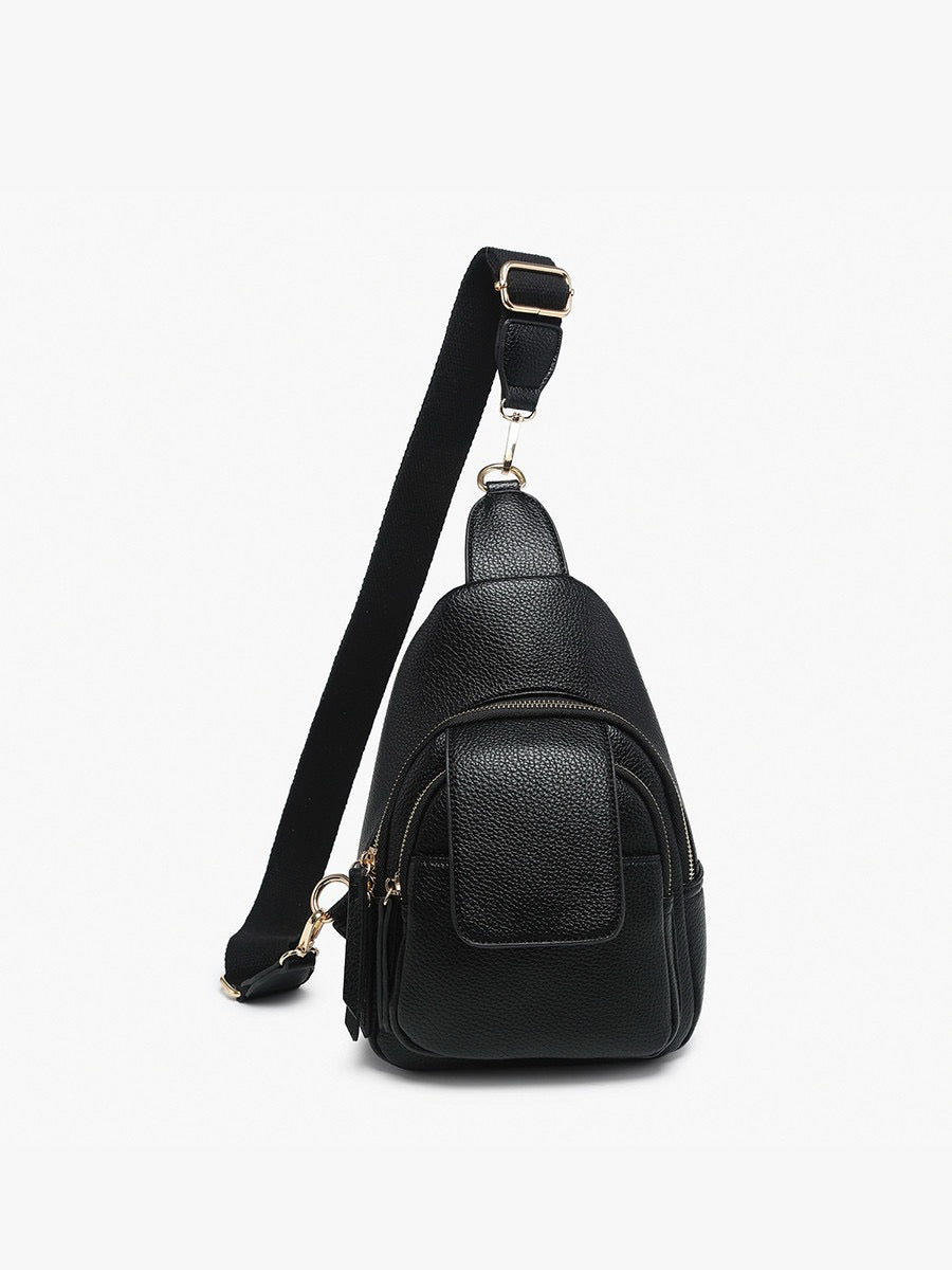 Sophia Sling Bag w/ Flapover Pocket
