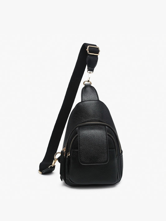 Sophia Sling Bag w/ Flapover Pocket