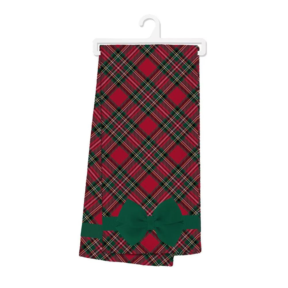 Christmas Plaid Tea Towel