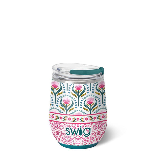 Lotus Bloom Stemless Wine Cup 12oz