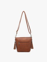 Dylan Crossbody w/ 2 Side Tassel Zippers