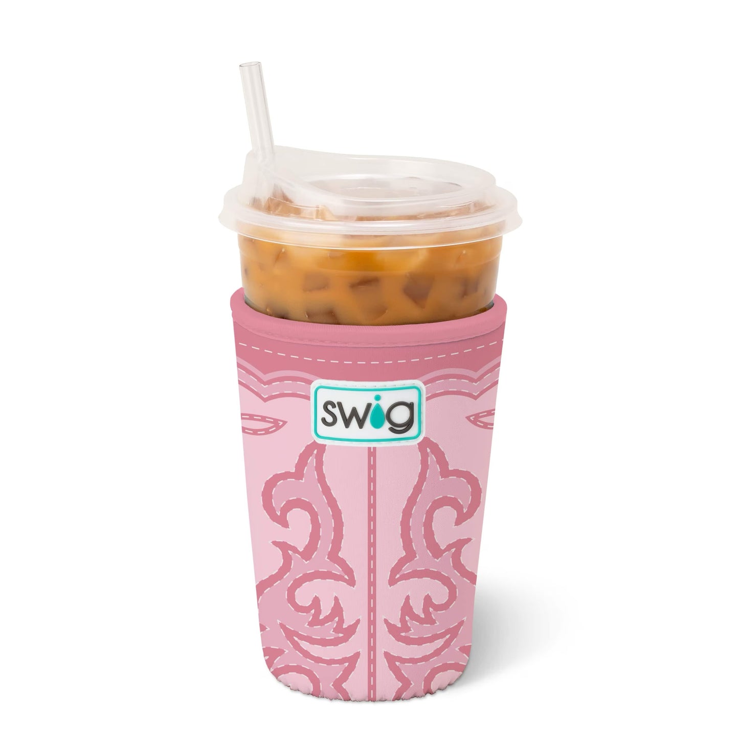 Boot Scootin' Pink Iced Cup Coolie (Medium)