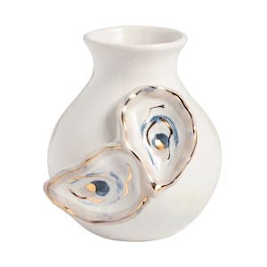 Wide Oyster Shell Bud Vase