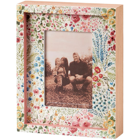 Mixed Florals Inset Box Frame
