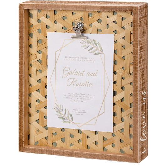 I love Us Inset Box Frame