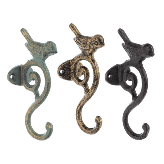 Bird with Scroll Wall Hook