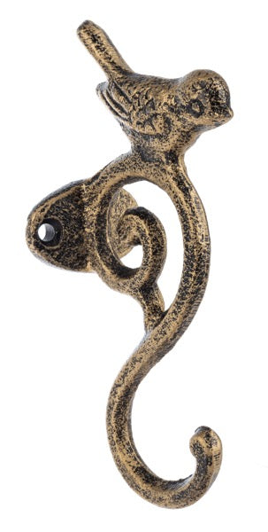 Bird with Scroll Wall Hook