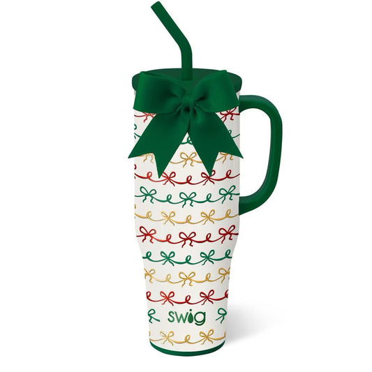 Christmas Bows Mega Mug 40oz