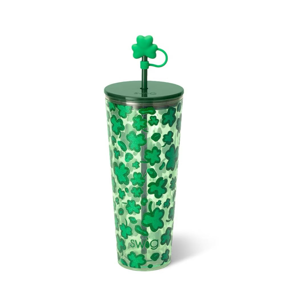 Lucky Leopard Plastic Tumbler 24oz