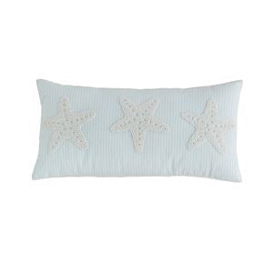 Starfish Sea Beaded Pillow Rectangular