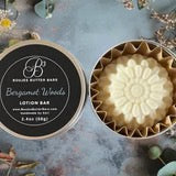 Bergamot Woods Lotion Bar in Tin (2 Sizes)