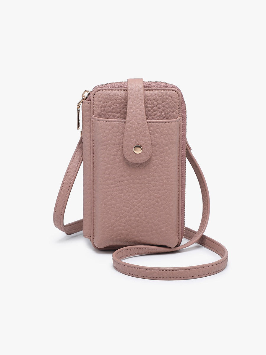 Isla Wallet Crossbody w/ Card Holders & Snap Closure
