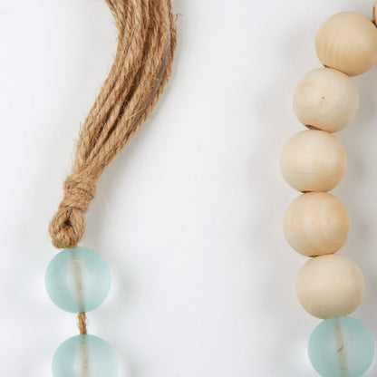 Wood & Sea Glass Garland