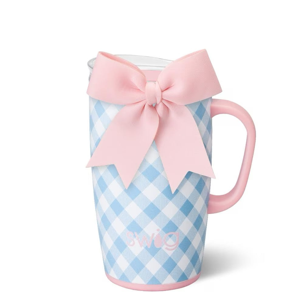 Gingham Travel Mug 18oz