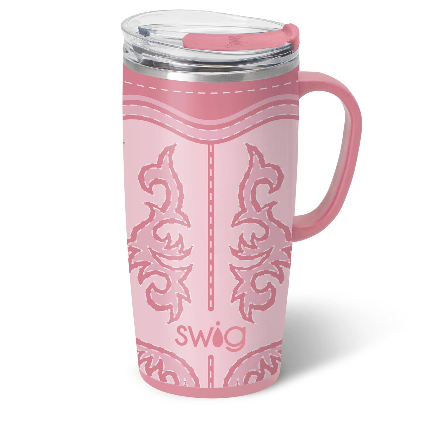 Boot Scootin' Pink Travel Mug 22oz