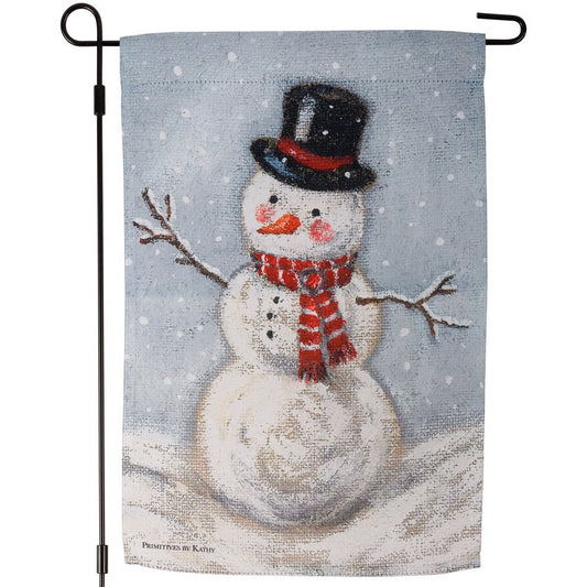 Snowman Garden Flag