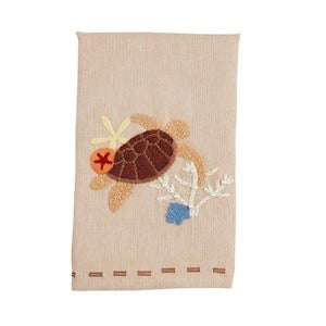 Sea Life Embroidery Towel