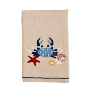 Sea Life Embroidery Towel