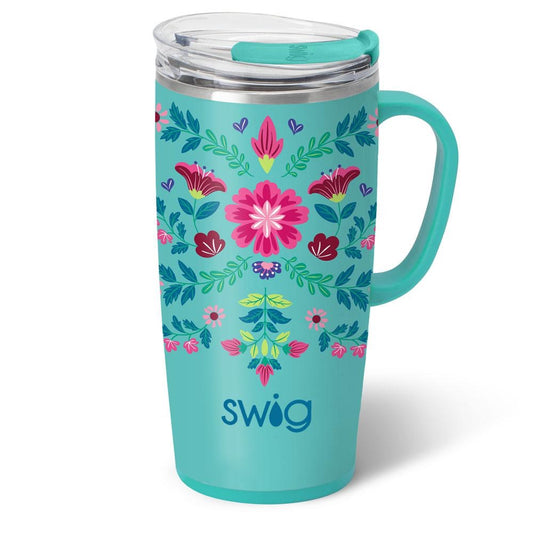 Flora Azul Travel Mug 22oz