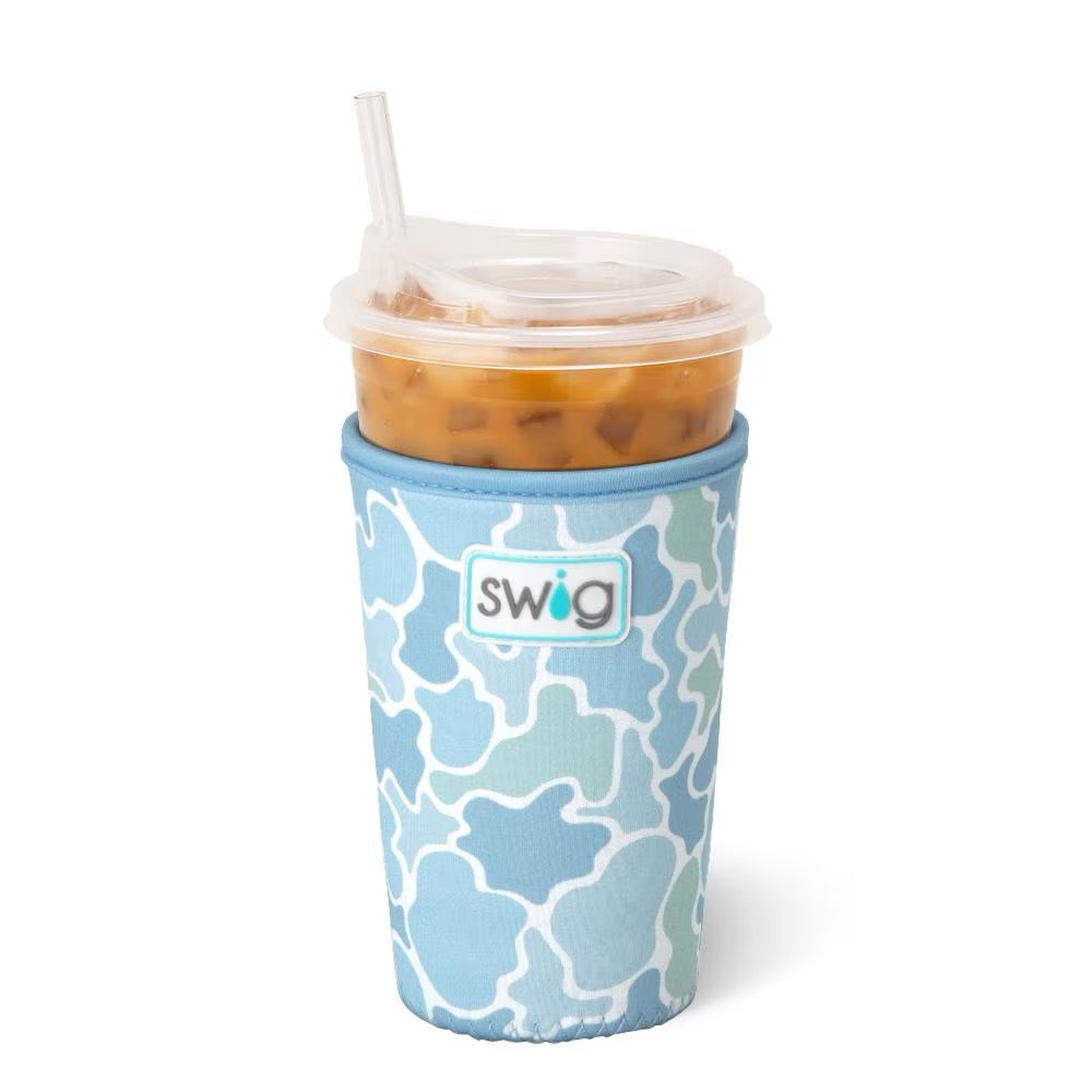 Saltwater Camo Iced Cup Coolie (Medium)