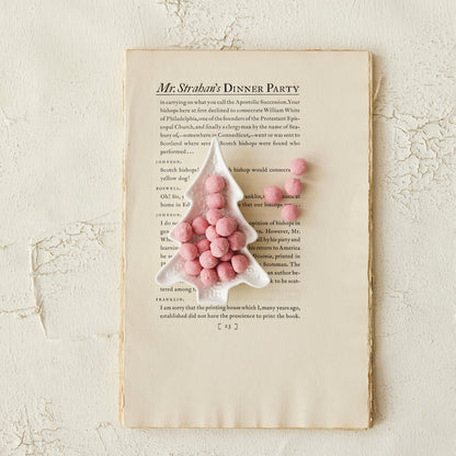 Ceramic Tree Shaped Dish, White