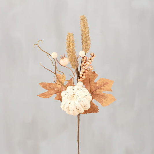 Fall Pumpkin Floral Pick