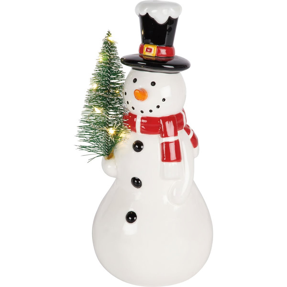 Lighted Snowman Figurine