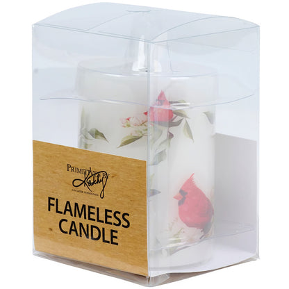 Cardinal Flameless Candle