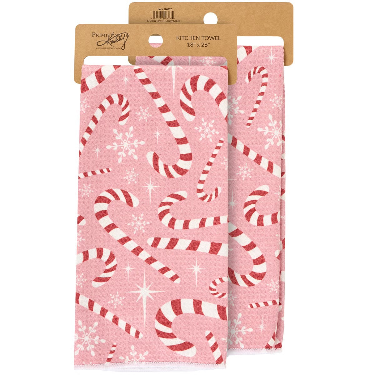Candy Canes Kitchen Towel