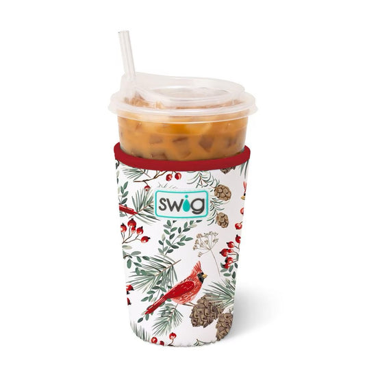 Winter Cardinals Iced Cup Coolie (Medium)