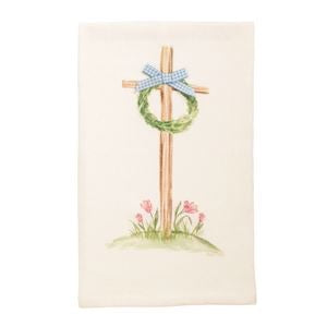Cross With Wreath Easter Towel
