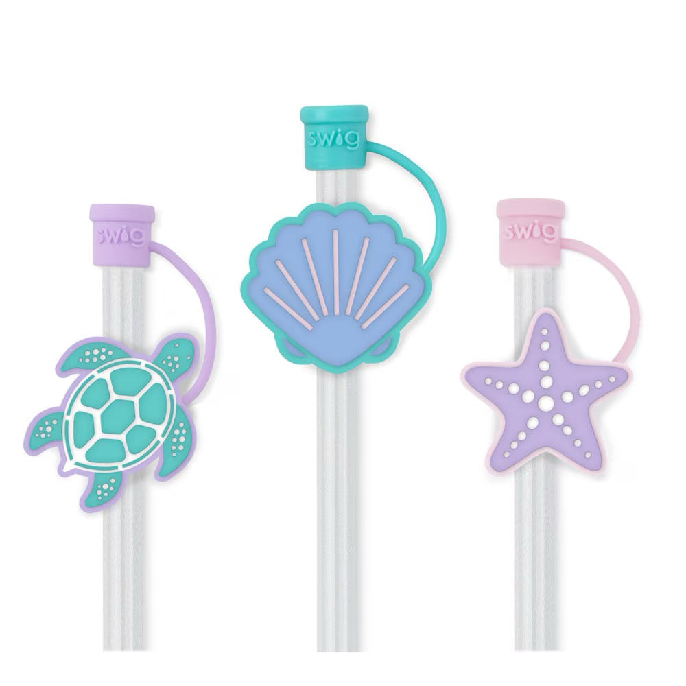 Sea Swirl Straw Topper Set