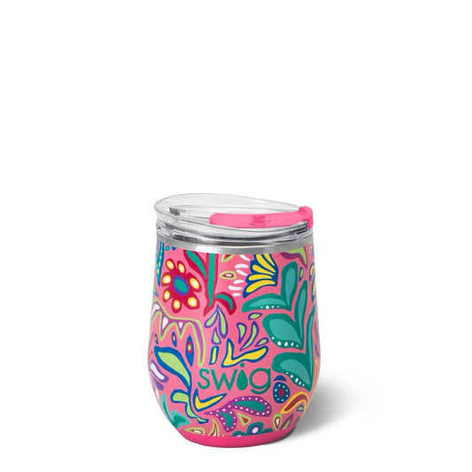 Flora Rosa Stemless Wine Cup 12oz