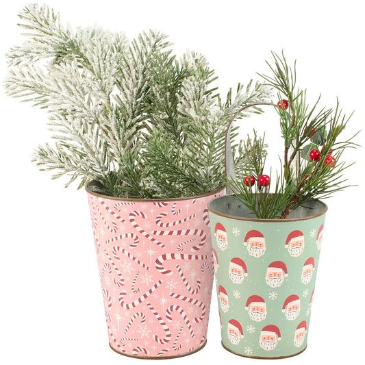 Candy Cane/Santa Wall Bucket