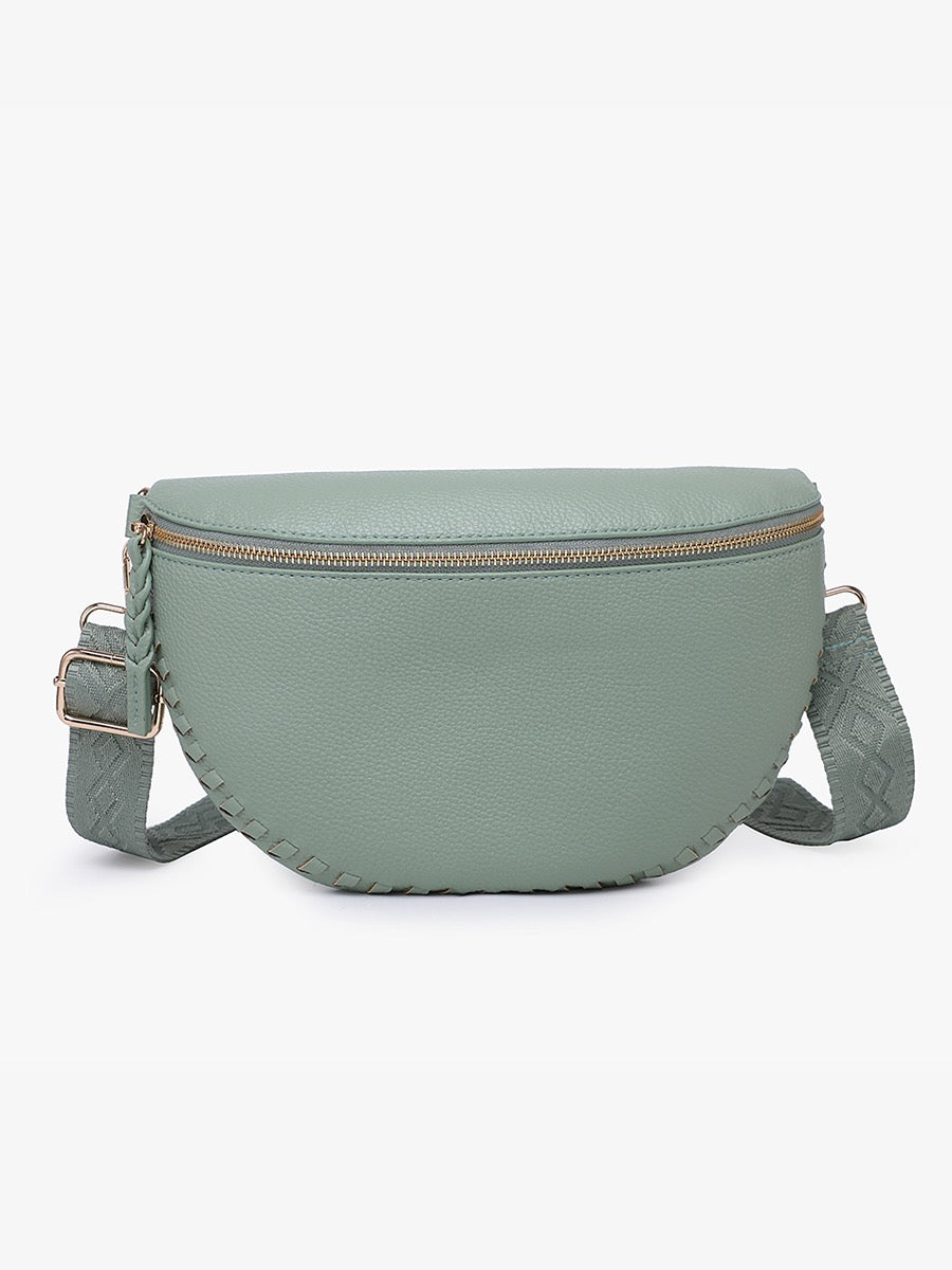 Janae Whipstitch Vegan Crossbody/Sling Bag