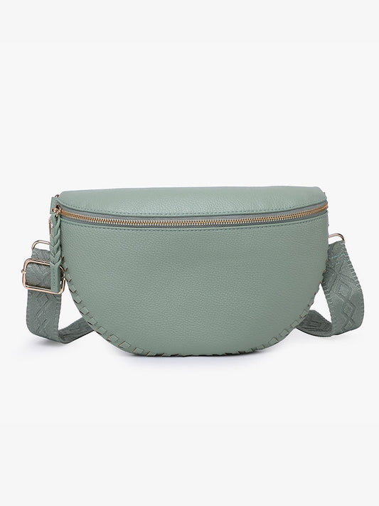 Janae Whipstitch Vegan Crossbody/Sling Bag
