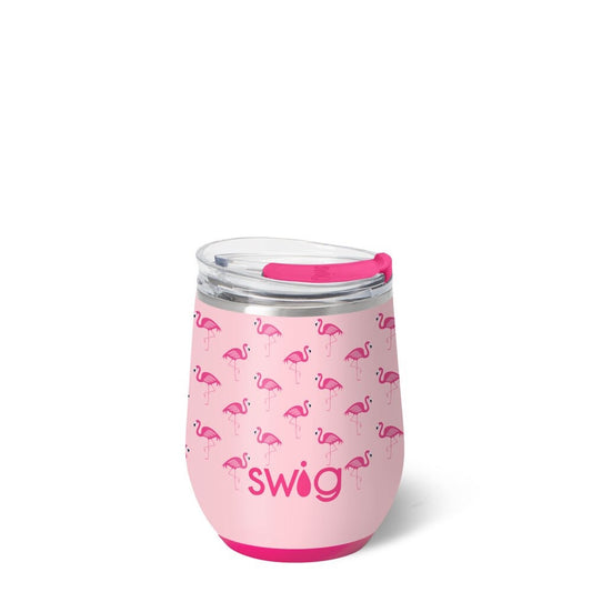 Flamingos Stemless Wine Cup 12oz